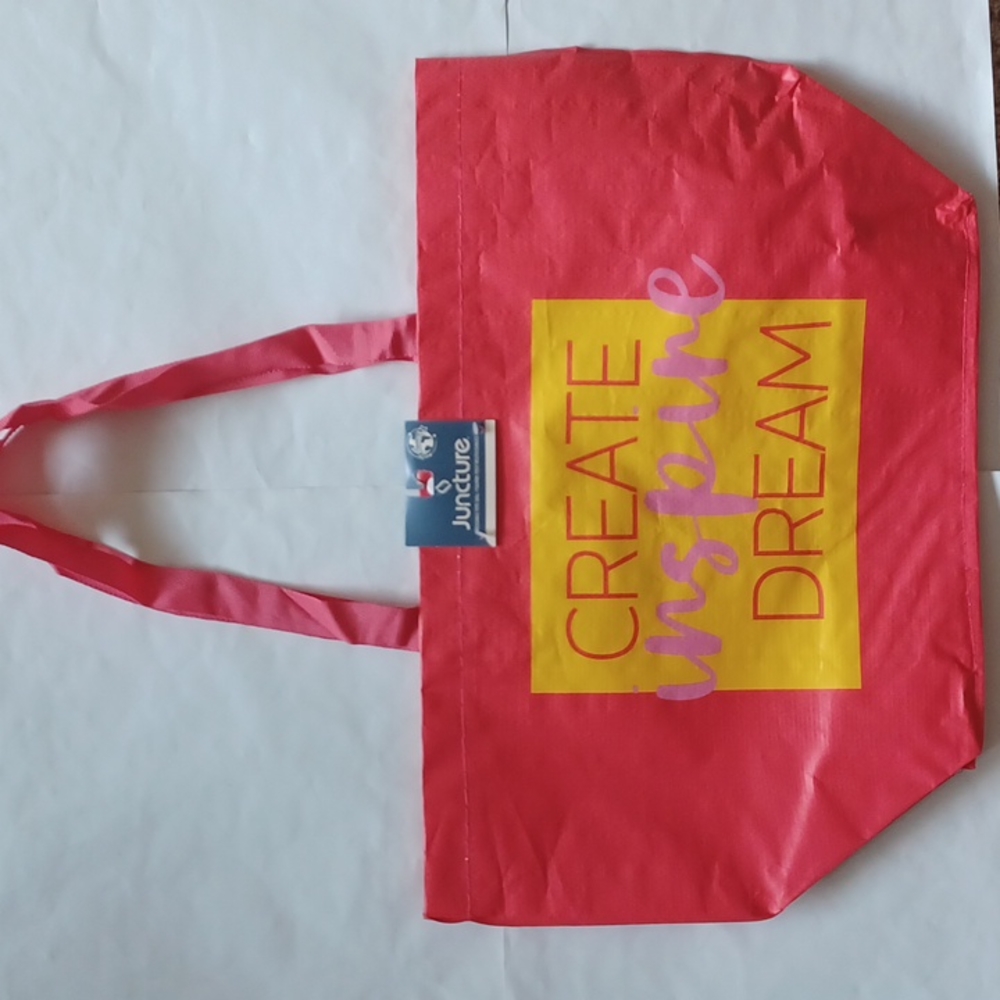 Create inspire dream Reuseable Tote oversized market tote bag new with tags